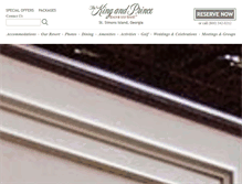 Tablet Screenshot of kingandprince.com